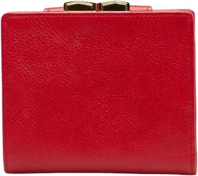 Saint Laurent Vintage Pre-owned Leather wallets Red Dames