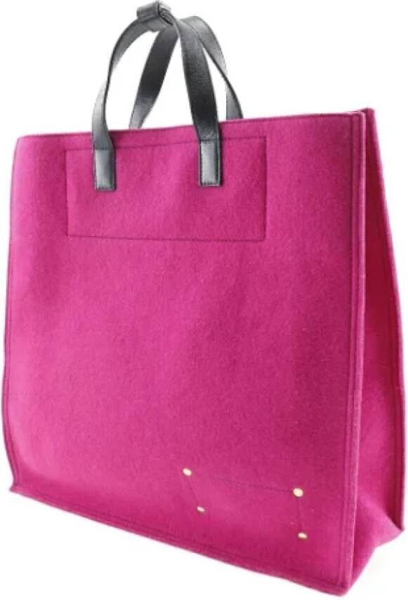 Saint Laurent Vintage Pre-owned Wool handbags Pink Dames
