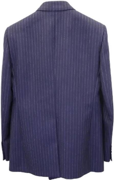 Saint Laurent Vintage Pre-owned Wool tops Blauw Dames
