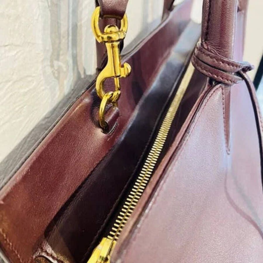 Saint Laurent Vintage Tweedehands handtas Bruin Unisex
