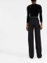 Saint Laurent Elegante Nero Wijde Broek Zwart - Thumbnail 2