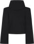 Saint Laurent Zwarte Sweatshirt van Biologisch Katoen met Schoorsteen Hals Black Dames - Thumbnail 2