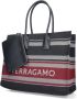 Salvatore Ferragamo Gevlochten Streep Patroon Tote Tas Multicolor Dames - Thumbnail 3