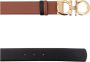 Salvatore Ferragamo Luxe bruine leren riem met Gancini-gesp Bruin Dames - Thumbnail 2