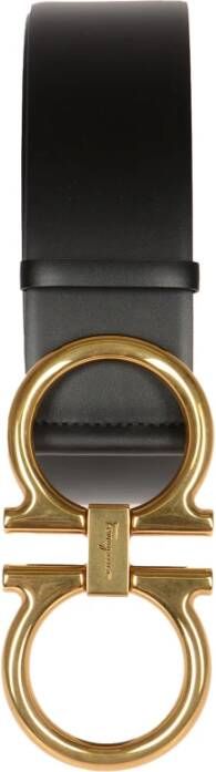 Salvatore Ferragamo Luxe kalfsleren riemen voor vrouwen Zwart Dames
