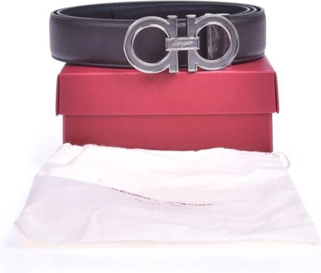 Salvatore Ferragamo Belts Zwart Heren