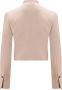Salvatore Ferragamo Beige Ss23 Blazer met Morello Broek Beige Dames - Thumbnail 2