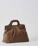 Salvatore Ferragamo Handtas Stijlvol en Verfijnd Leer met Gouden Metalen Details Bruin Dames - Thumbnail 2