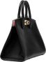 Salvatore Ferragamo Studio Zwarte Graankalfsleren Handtas Black Dames - Thumbnail 2
