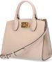 Salvatore Ferragamo Stijlvolle Crossbody Tas in Zwart Leer Beige Dames - Thumbnail 11