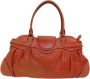 Salvatore Ferragamo Pre-owned Leather handbags Oranje Dames - Thumbnail 2