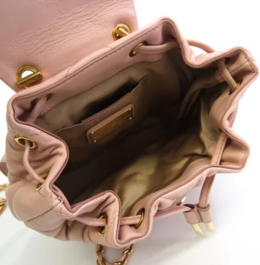 Salvatore Ferragamo Pre-owned Leather shoulder-bags Roze Dames