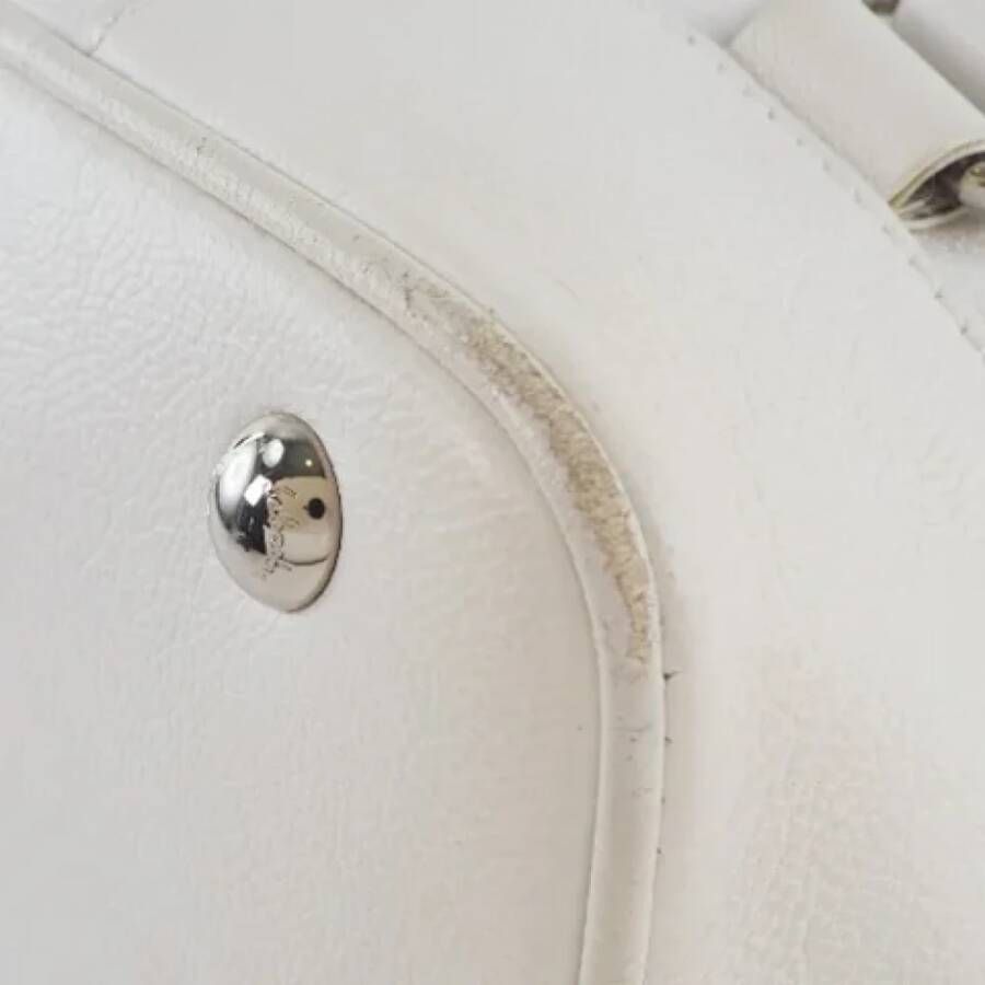 Salvatore Ferragamo Pre-owned Leather shoulder-bags Wit Dames