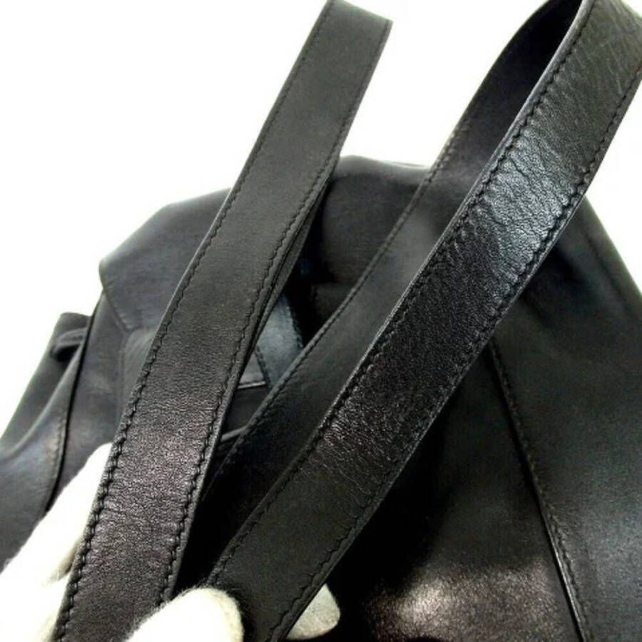Salvatore Ferragamo Pre-owned Voldoende lederen rugzakken Zwart Dames