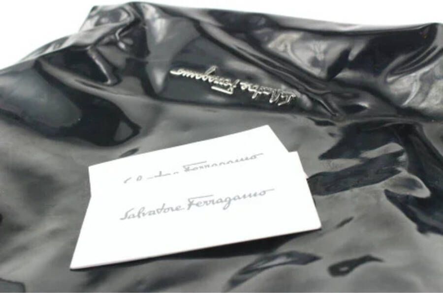 Salvatore Ferragamo Pre-owned Voldoende lederen handtassen Zwart Dames