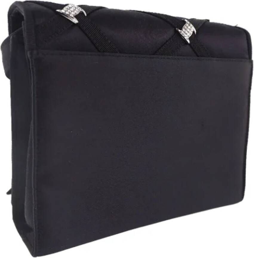 Salvatore Ferragamo Pre-owned Voldoende stoffen schouderzakken Zwart Dames
