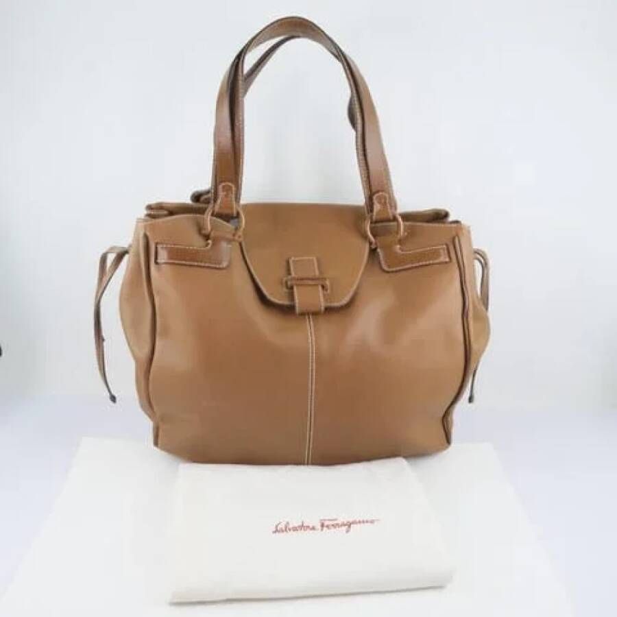 Salvatore Ferragamo Pre-owned Voldoende stoffenzakken Bruin Dames