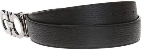Salvatore Ferragamo Omkeerbare riem Zwart Heren
