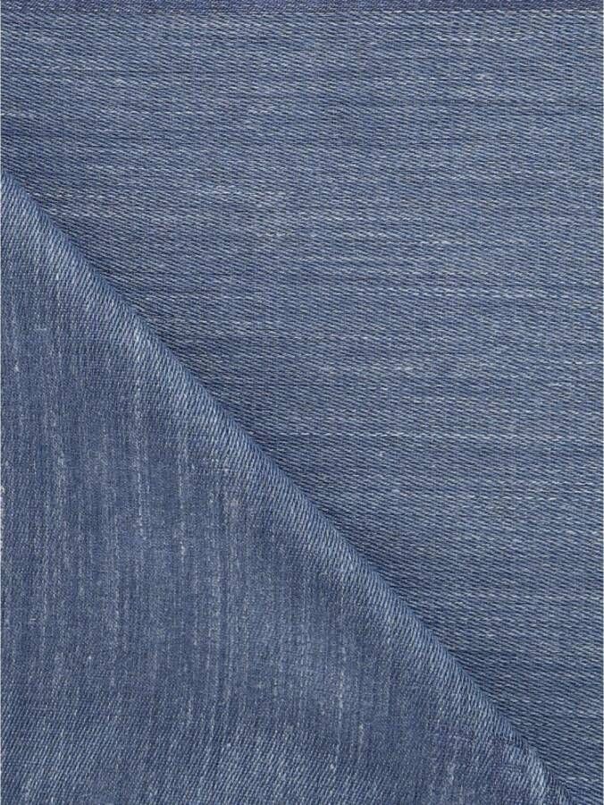 Salvatore Ferragamo Katoenen Blend Sjaal voor de Moderne Man Blauw Heren