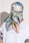 Salvatore Ferragamo Zijden India Patroon Vierkante Sjaal Multicolor Dames - Thumbnail 4