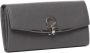Salvatore Ferragamo Gehamerd Kalfsleren Continental Wallet Grijs Dames - Thumbnail 4