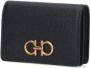 Salvatore Ferragamo Zwarte Logo-Plaque Portemonnee Black Dames - Thumbnail 4