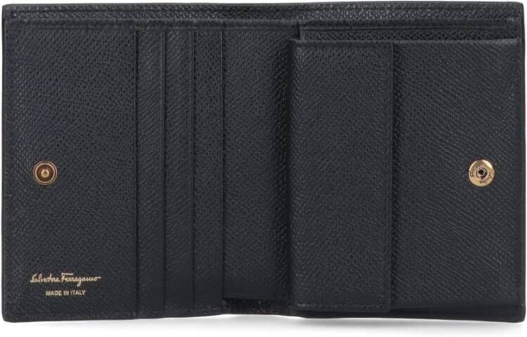 Salvatore Ferragamo Portemonnee kaarthouder Zwart Dames