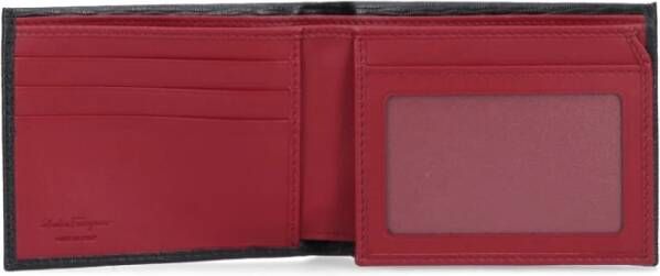 Ferragamo Gancio dubbele portefeuille Zwart - Foto 4