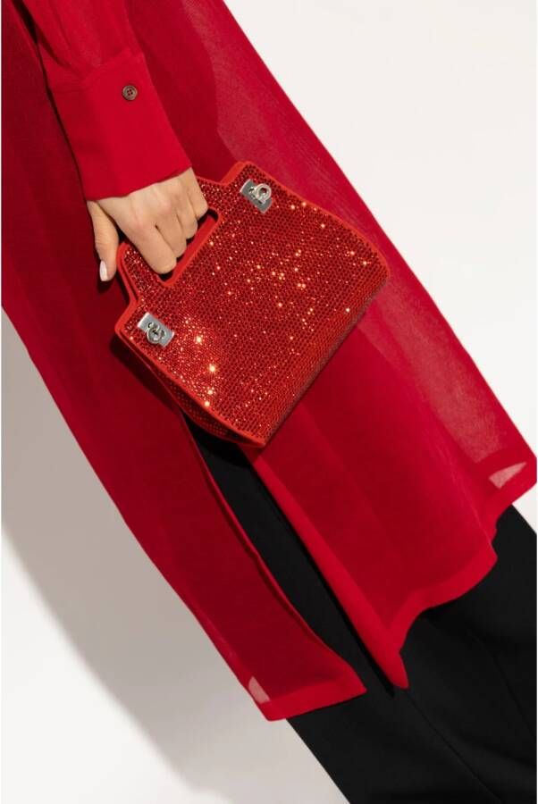 Salvatore Ferragamo Wanda Mini schoudertas Rood Dames