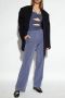 Samsøe Hoys broek met zakken Blauw Dames - Thumbnail 2