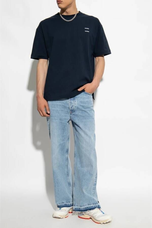 Samsøe Joel T-shirt Blauw Heren