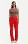 Samsøe Fridah Plisse Broek Orange Dames - Thumbnail 2