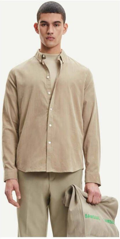 Samsøe Samsøe Casual Shirts Beige Heren