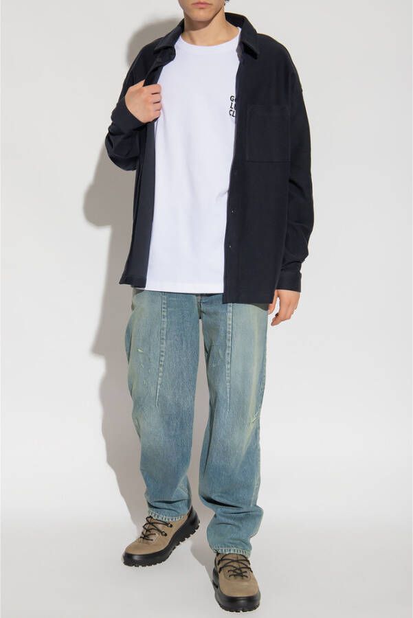 Samsøe Normaal shirt Blauw Heren