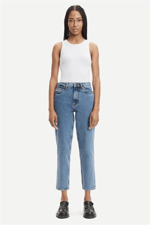 Samsøe Samsøe High waist jeans Blauw Dames