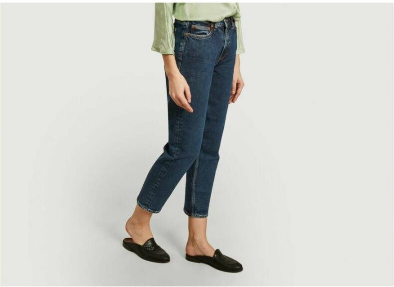 Samsøe Cropped spijkerbroek Blauw Dames