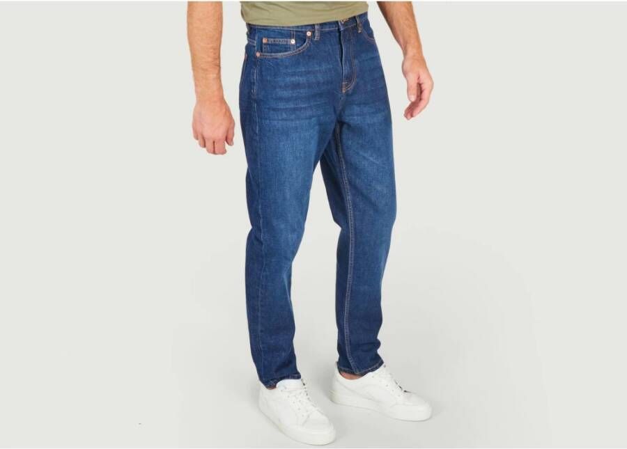 Samsøe Organische Slim-Fit Jeans Blauw Heren