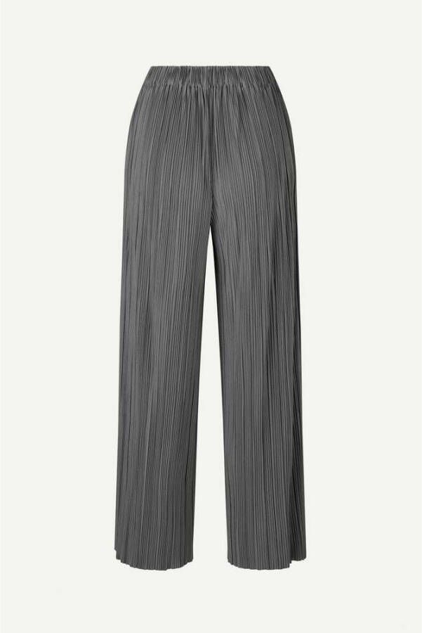 Samsøe Samsøe Wide Trousers Grijs Dames