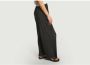 Samsøe Zwarte Plooibroek Ruime Pasvorm Elastische Taille Black Dames - Thumbnail 2