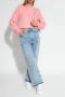 Samsøe Wijde Jeans met Lage Taille en Wijde Pijpen Blauw Dames - Thumbnail 2