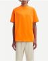 Samsøe T-shirt met opstaande kraag en borstprint Orange Heren - Thumbnail 2