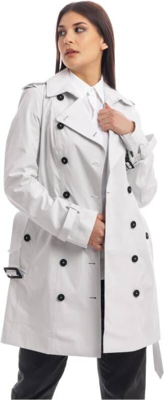 Save The Duck Audrey Trench White Dames