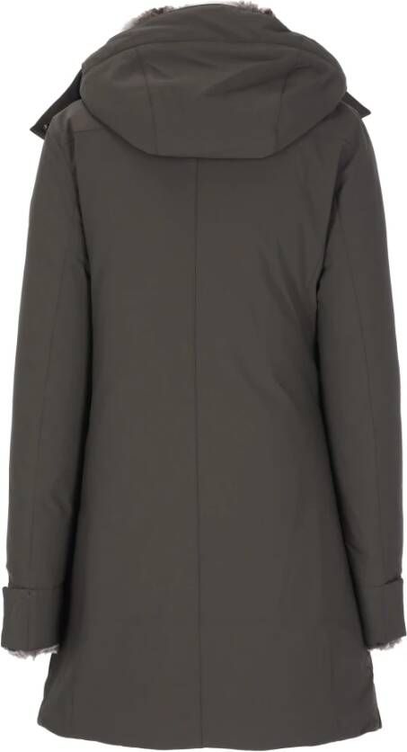 Save The Duck Bruine Parka met Afneembare Capuchon Brown Dames