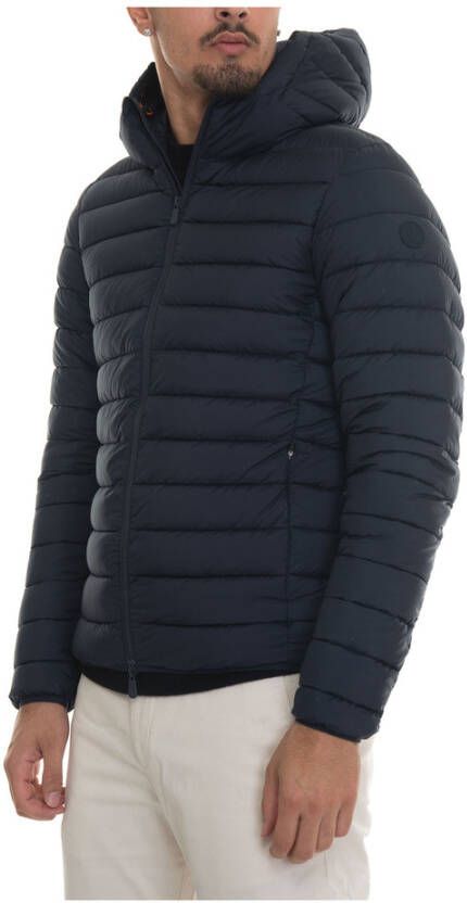 Save The Duck Heren Donsjack van Hoge Kwaliteit Blauw Heren