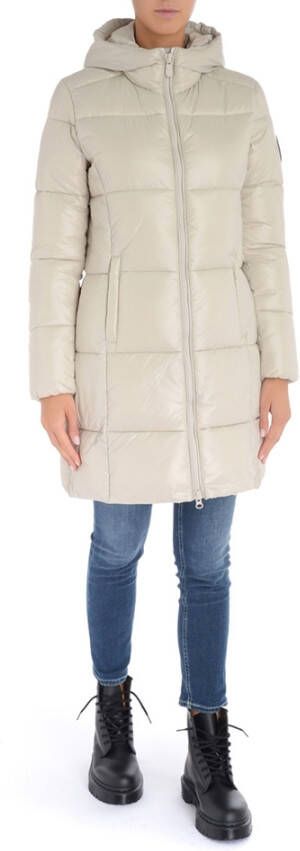 Save The Duck Down Coats Beige Dames
