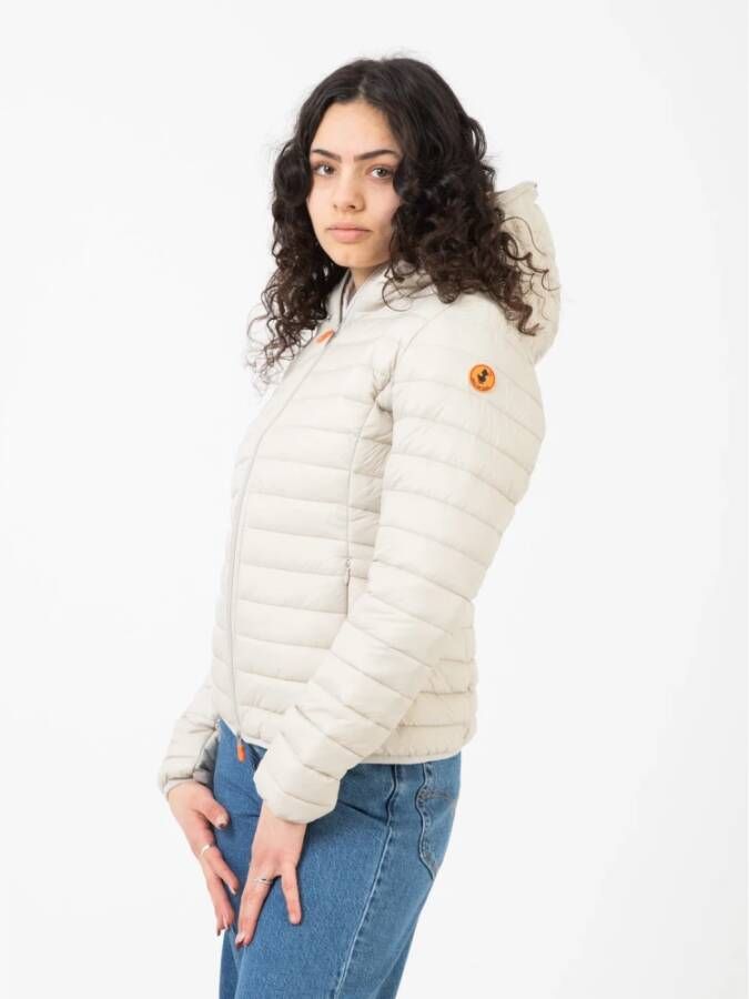 Save The Duck Down Jacket Beige Dames