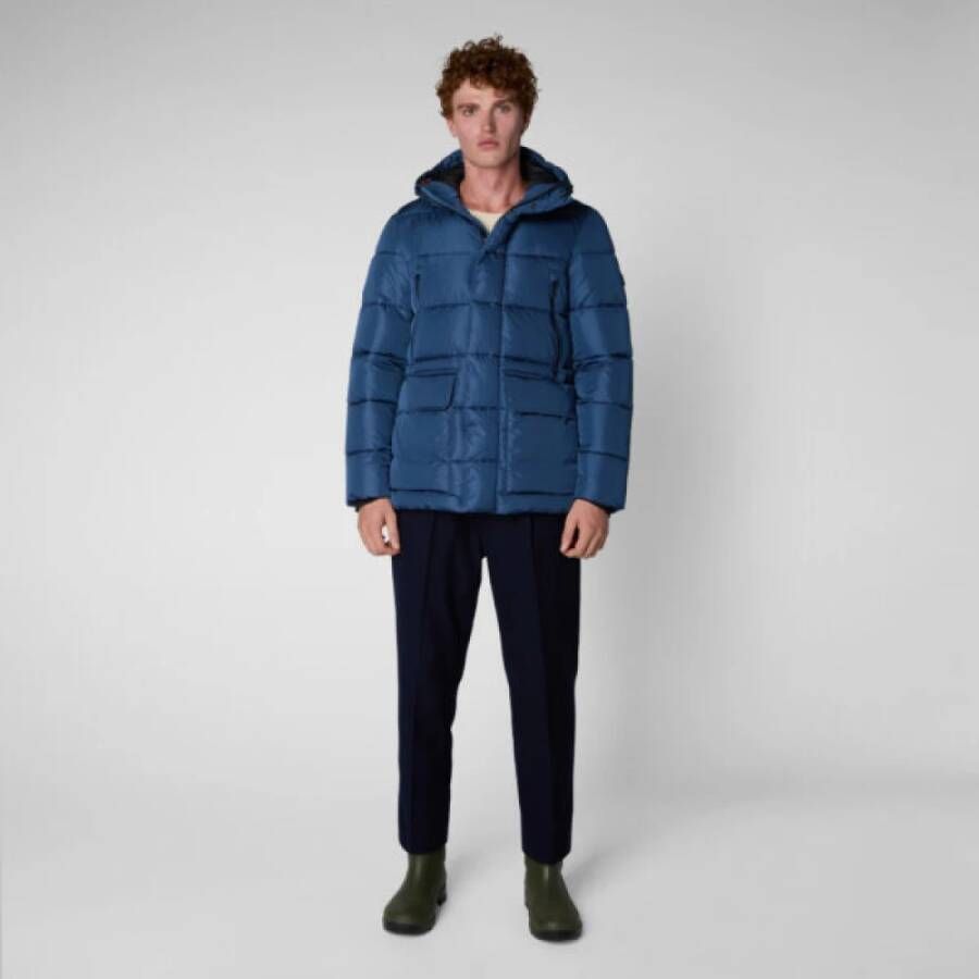 Save The Duck Ultra Warme Donsjassen Blauw Heren