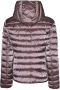 Save The Duck Hooded Puffer Coat Pink Dames - Thumbnail 2