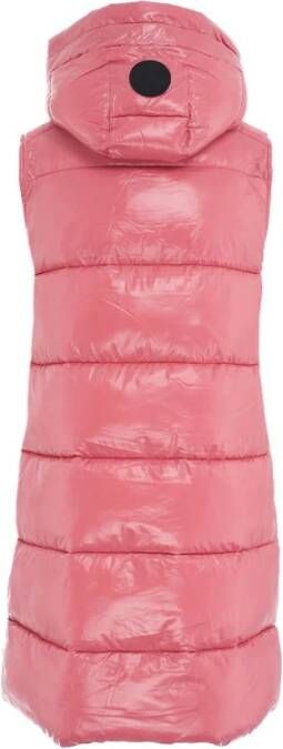 Save The Duck Roze Aw23 Damesmode Vest Roze Dames