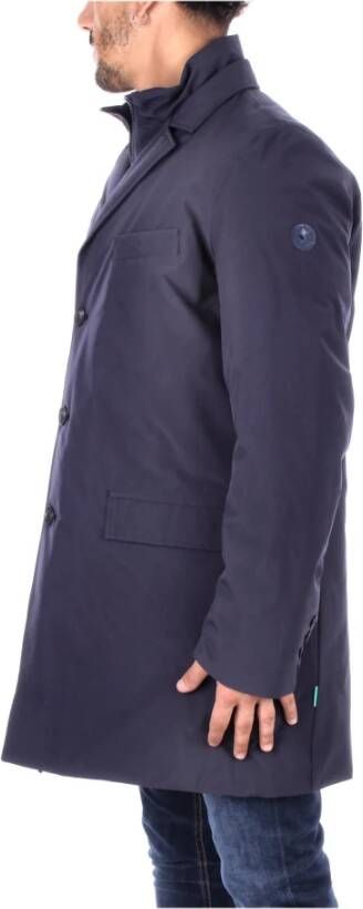 Save The Duck Single-Breasted Coats Blauw Heren
